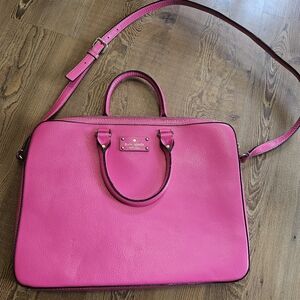 Kate Spade hot pink laptop bag